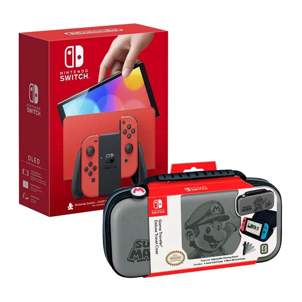 Consola Nintendo Switch Oled Edición Mario Red + Super Mario Wonder ...