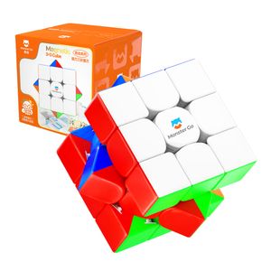 Cubo mágico Gan Monster Go V2 3x3, magnético, multicolor