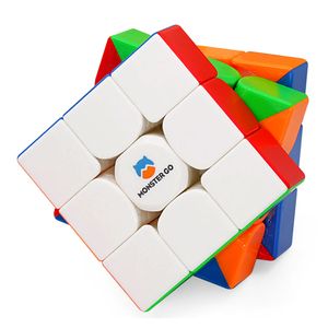 Cubo mágico Gan Monster Go V2 3x3, magnético, multicolor