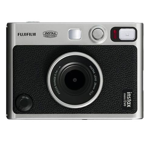 Cámara Fujifilm Instax Mini Evo, digital e instantánea, recargable, negro