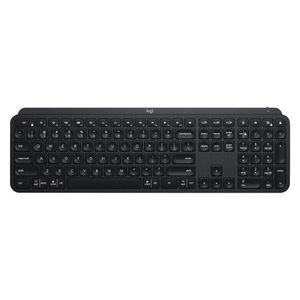 Teclado inalámbrico Logitech Teclado MX Keys S conexión bluetooth/receptor USB, multidispositivo, layout español, recargable, negro
