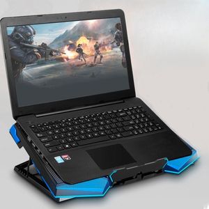 Cooler para Laptop Nuoxi Iceman 1 Gamer, 5 ventiladores 2 puertos USB - Azul