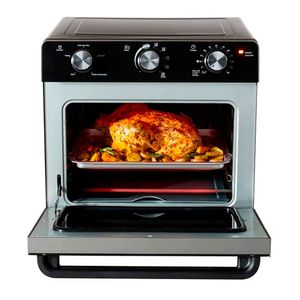 Horno con freidora de aire Oster 2177536 1700W, capacidad 22 litros, acero inoxidable