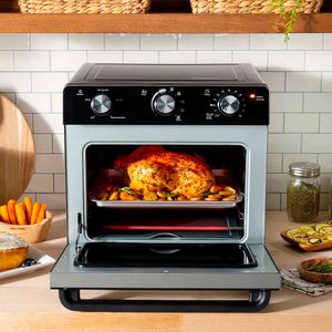 Horno con freidora de aire Oster 2177536 1700W, capacidad 22 litros, acero inoxidable