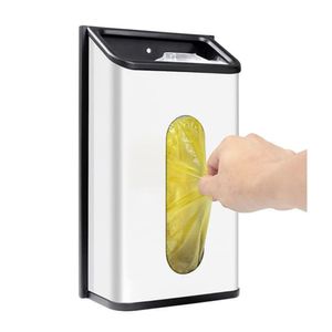 Dispensador de Bolsas Ycwin Co-Bhs, capacidad 30 bolsas, acero inoxidable, plateado