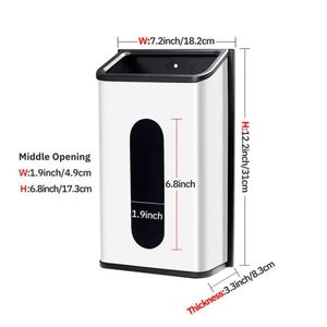 Dispensador de Bolsas Ycwin Co-Bhs, capacidad 30 bolsas, acero inoxidable, plateado