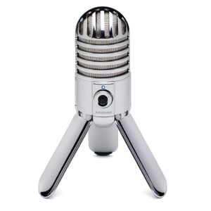 Micrófono Samson K669 Meteor Mic de condensador, cardioide, alámbrico, conexión USB, 20Hz-20kHz, plateado