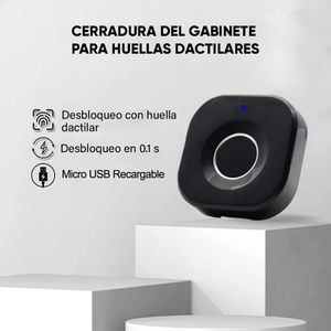 Cerradura Inteligente Gabinete Tech Care + Huella Digital, Negro