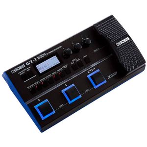 Pedalera multiefectos para guitarra Boss GT1, 108 efectos, looper 32 segundos, pantalla LCD, negro