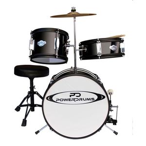 Batería para niño Powerdrums PD-02, 3 piezas, negro