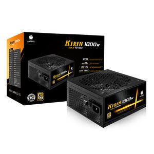 Fuente de poder Antryx Kirin Gold Evo II 1000W, 80 Plus Gold, modular ATV3.0, Pcie 5.0