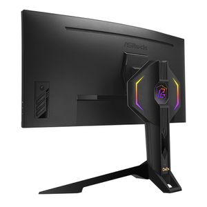 Monitor gamer 34" Asrock PG34WQ15R3A Wi-Fi, Panel VA, WQHD (3440 x 1440), 165Hz, 1ms, entradas HDMI/ DisplayPort