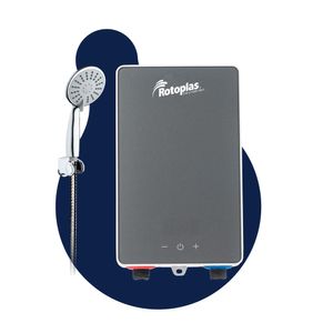 Terma instantánea Rotoplas New Compact, control de temperatura, pantalla digital,  gris