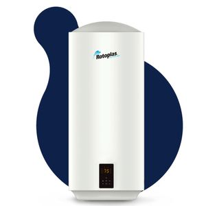 Terma de acumulación Rotoplas Ecosmart 1500 w, capacidad 80 litros, conexión wifi, blanco