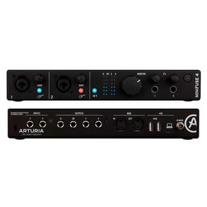 Interfaz de audio Arturia MiniFuse 4 USB, 4 entradas/4 salidas, negro