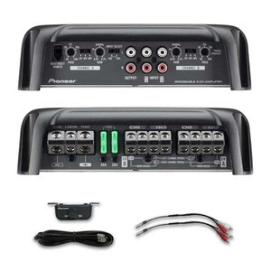 Amplificador Pioneer GM-D9704 1600W, 4 canales puenteable, RCA, negro