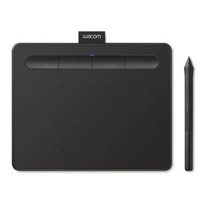 Reacondicionado: Tablet gráfica Wacom Intuos Small 7", lápiz Pen 4K, con 3 softwares incluido, área activa 15.2 x 9.5 cm, conexión USB, negro
