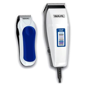 Recortadora Wahl 09314-1718 9w, cuchillas de acero, 17 piezas, blanco