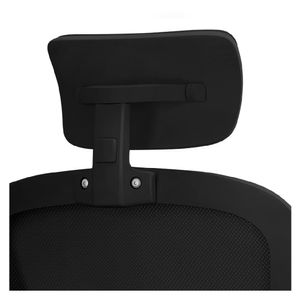 Silla de Oficina Evox CT256-SB con Soporte Lumbar Ajustable y Base de Acero, Negro