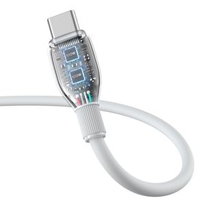 Cable USB Tipo-C a Tipo-C Baseus 100W, 1.2m, TPE, blanco