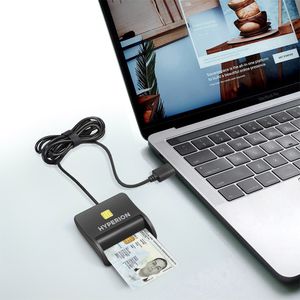 Lector de DNI electrónico Hyperion Intellireader USB 2.0 y 3.0, negro