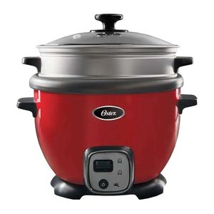 Olla arrocera Oster CKSTRC7030R 900w, 2.2 litros, recubrimiento antiadherente, rojo