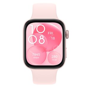 Smartwatch Huawei Watch Fit 3 pantalla AMOLED 1.82", resistente al agua 5ATM, batería hasta 10 días, 100 modos deportivos, rosado
