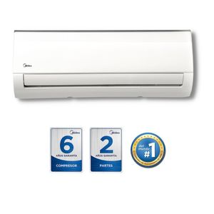 Aire acondicionado Midea 2400W, 24000 BTU, filtro anti-polvo, solo frío, blanco