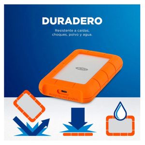Disco duro externo LaCie Rugged USB-C 4TB