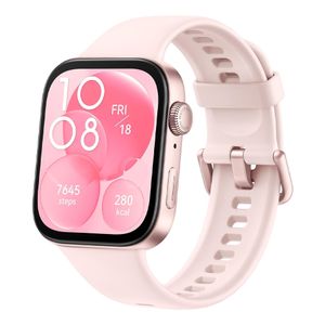 Smartwatch Huawei Watch Fit 3 pantalla AMOLED 1.82", resistente al agua 5ATM, batería hasta 10 días, 100 modos deportivos, rosado