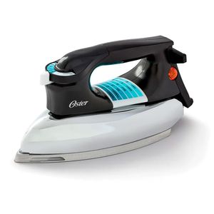 Plancha pesada clásica Oster GCSTBV4119 100w, base de aluminio pulido, negro