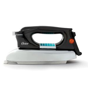 Plancha pesada clásica Oster GCSTBV4119 100w, base de aluminio pulido, negro
