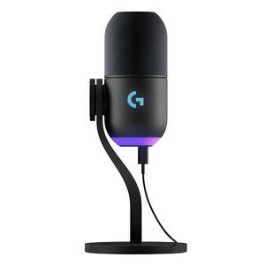 Microfono Gamer Logitech Yeti Gx Supercardioid Usb P/Streaming Rgb Lightsync Black