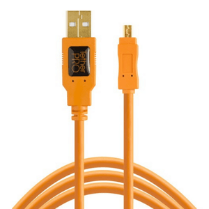 Cable Tether Tools USB 2.0 tipo A a Mini-B con 8 pines (4,6 metros)