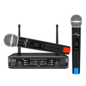 Micrófono inalámbrico Batblack BT-678 UHF VAR, receptor Base, x2 micrófonos