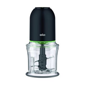 Picatodo eléctrico Brau Multipractic 3 500W, capacidad 500ml, 2 velocidades, cuchillas extraíbles, negro