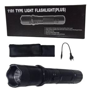 Linterna de mano con electro shock, generico, efectivo para defensa, negro