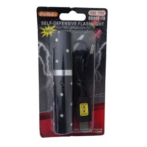 Mini linterna electroshock, genérico, recargable tipo lapiz labial, negro
