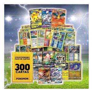 Set de 300 cartas aleatorias Pokémon TCG