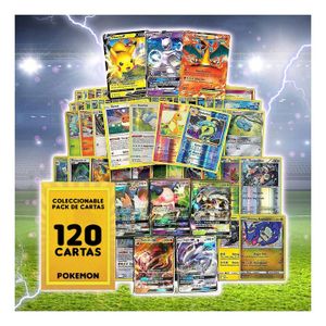 Set de 120 cartas aleatorias Pokémon TCG