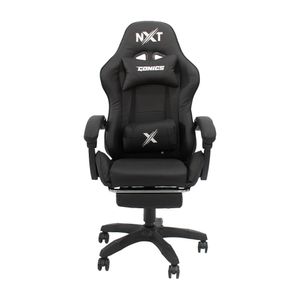 Silla gamer NXT Comics Pro carga máx. 200 kg, soporte lumbar ajustable, inclinación 155°, negro