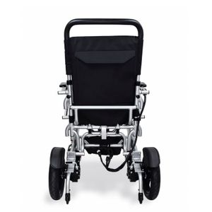 Silla de ruedas eléctrica First Care Premium Travel 500W, autonomía 18km, carga máx. 100kg, plegable, negro