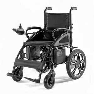 Silla de ruedas eléctrica First Care Srep 400W, velocidad máx. 8km/h, acero inoxidable, negro