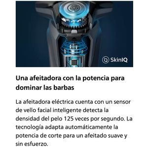 Afeitadora PHILIPS con tecnología SKIN IQ + Sensor de barba y patillero - S5880