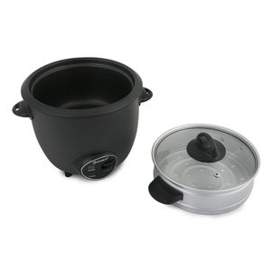 Olla arrocera Imaco RC6ES con vaporera, 400 W, capacidad 1.2 litros, negro
