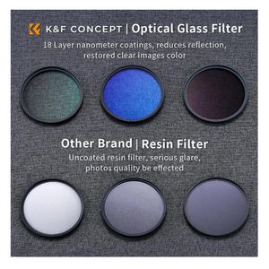 Kit Filtro  K&F Concept de Lente MCUV+CPL+ND4 46mm Sku.1936v2