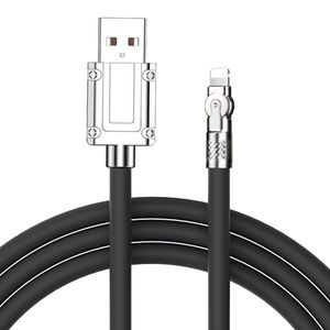 Cable Ligthning A USB, 1m, 12W, Silicona, Negro