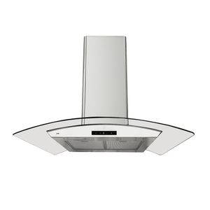 Campana Extractora Sole Venus Isla  90 Cm Plateado