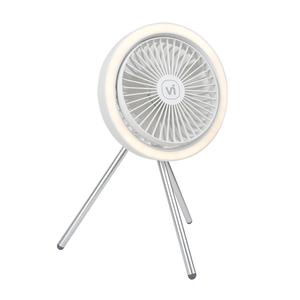 Ventilador portátil con base Vivibox VVB-00051P 18h de uso, blanco