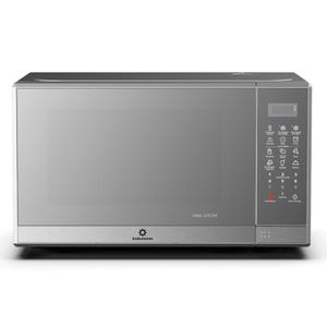 Horno microondas Indurama MWI-20TCRP 1000W, capacidad 20 litros, 8 funciones de cocción automática, plateado
